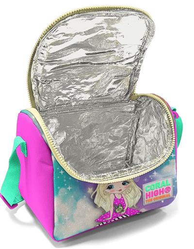 Coral High Pembe Mavi Kız ve Unicorn  Beslenme Çantası Seti