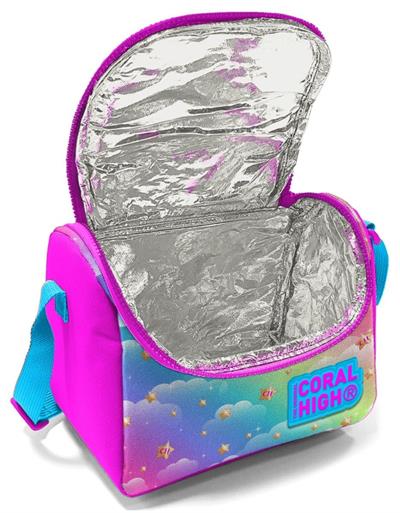 Coral High Pembe Mavi Zürafa Okul Sırt ve Beslenme Çantası Seti - Kız Çocuk