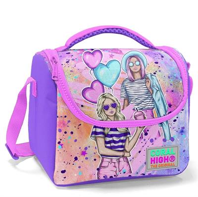 Coral High Pembe Mor Fashion Girl Isı Yalıtımlı Beslenme Çantası - Kız Çocuk