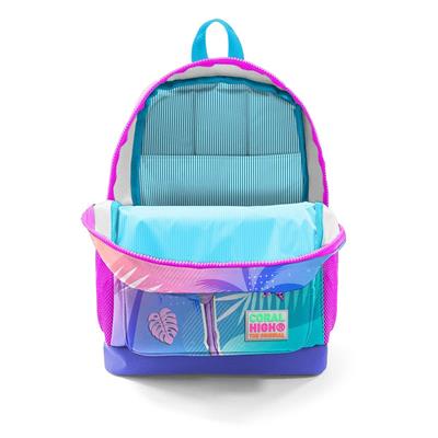 Coral High Pembe Mor Flamingo İlköğretim Okul Sırt Çantası ve Beslenme Çanta Seti - Kız Çocuk
