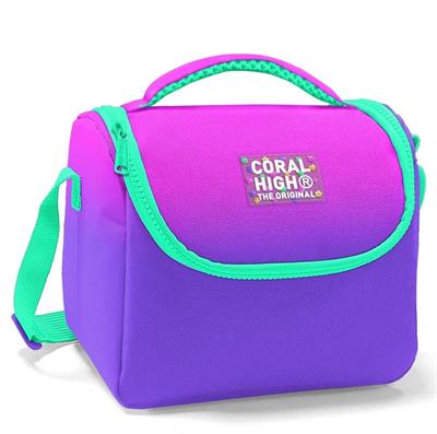 Coral High Pembe Mor Renk Geçişli Isı Yalıtımlı Beslenme Çantası - Kız Çocuk