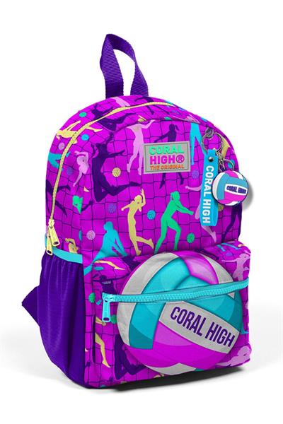 Coral High Pembe Mor Voleybol Mini Yuva Sırt Çantası - Kız Çocuk