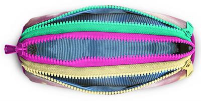 Coral High Pembe Prenses Üç Bölmeli Kalemlik Kalem Çantası