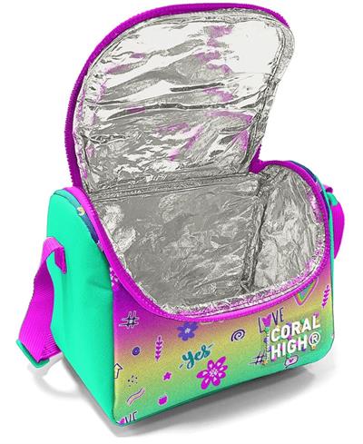 Coral High Pembe Su Yeşili Flamingo Isı Yalıtımlı Beslenme Çantası - Kız Çocuk
