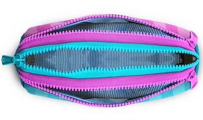 Coral High Pembe Turkuaz Renk Geçişli Kız Çocuk Üç Gözlü İlkokul ve Ortaokul Okul Kalemliği 22087