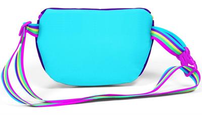 Coral High Rainbow Fermuarlı Mor Baskılı Kız Çocuk Bel Çantası