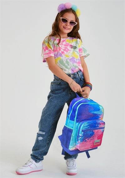 Coral High Renkli Airbrush İlkokul Sırt Çantası ve Kalemlik Seti - Kız Çocuk