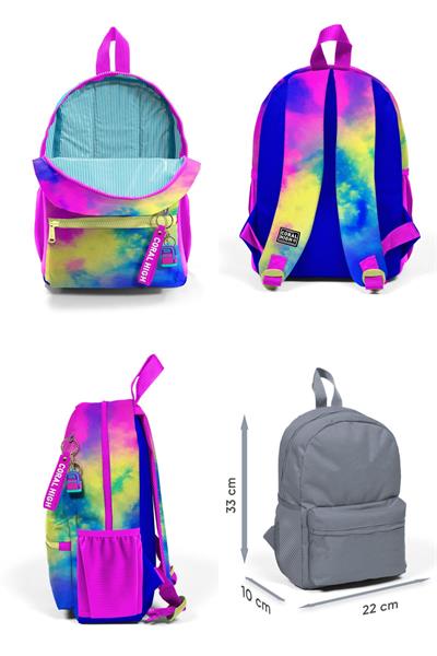 Coral High Renkli Batik Mini Yuva Sırt Çantası - Kız Çocuk