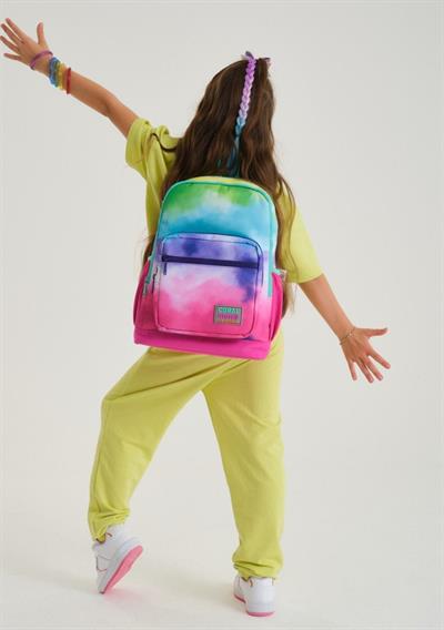 Coral High Renkli Boyama Okul Sırt ve Beslenme Çantası Seti - Kız Çocuk