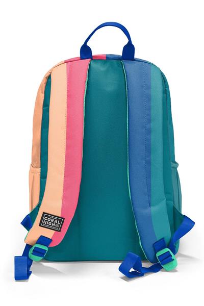 Coral High Renkli Çizgili 3lü Okul Çanta Seti SET0123679 - Kız