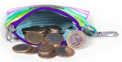 Coral High Renkli Desenli Bozuk Para Çantası - Kız Çocuk