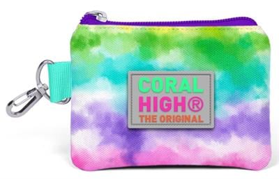 Coral High Renkli Desenli Bozuk Para Çantası - Kız Çocuk