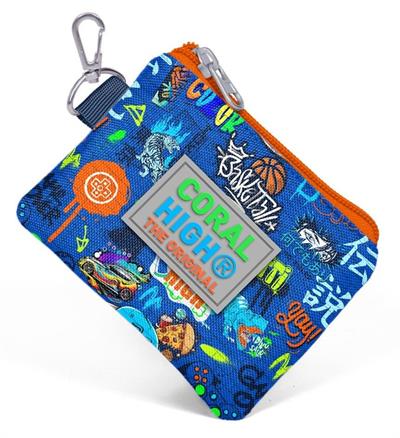 Coral High Saks Grafiti Bozuk Para Cüzdanı - Erkek Çocuk