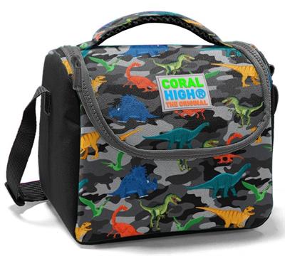 Coral High Siyah Dinazorlar Erkek Isı Yalıtımlı Beslenme Çantası