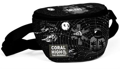 Coral High Siyah Galaxy Baskılı Erkek Çocuk Bel Çantası
