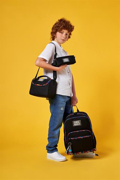 Coral High Siyah Grafiti 3lü Okul Çanta Seti SET0123633