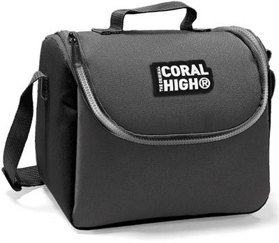 Coral High Siyah-Gri Okul ve Beslenme Çantası - Erkek Çocuk  - USB Soketli
