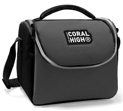 Coral High Siyah Gri Thermo Okul Beslenme Çantası