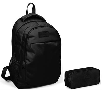 Coral High Siyah İlkokul Çantası ve Kalemlik Seti