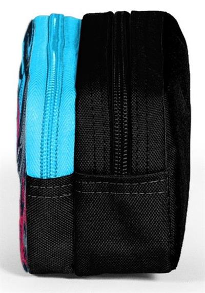 Coral High Siyah Mavi Anime İki Bölmeli Kalem Çantası - Erkek Çocuk