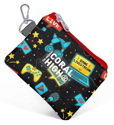Coral High Siyah Mavi Gamer Bozuk Para Cüzdanı - Erkek Çocuk