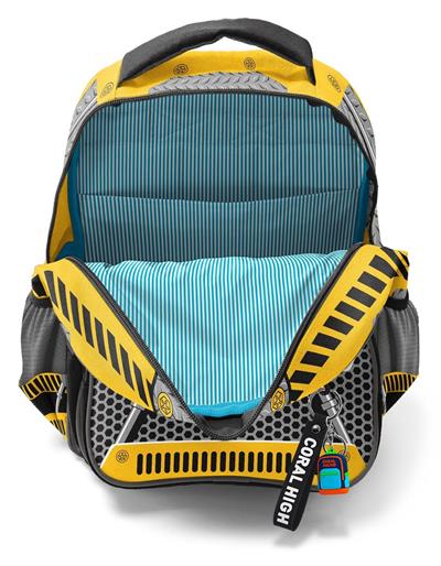 Coral High Siyah Sarı Robot Erkek Çocuk İlkokul Okul Sırt Çantası