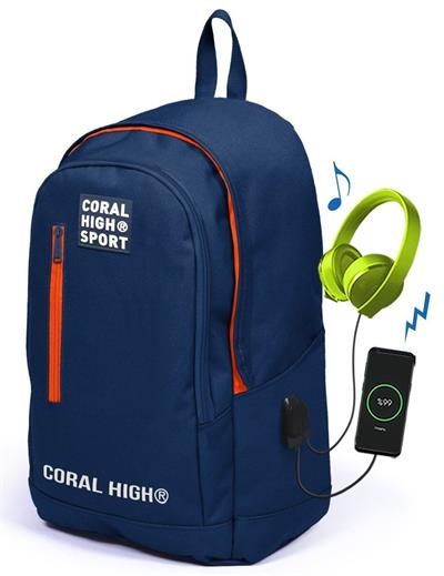 Coral High Sport Lacivert Okul ve Günlük Sırt Çantası