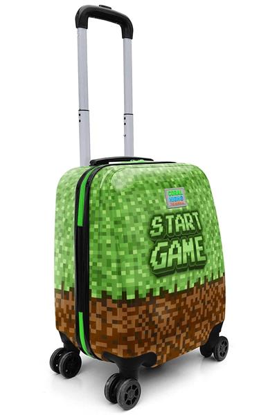 Coral High Start Game Baskılı Yeşil Erkek Çocuık Seyahat Tatil Valizi - 16794