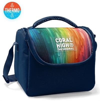 Coral High Thermo Beslenme Çantası - Erkek Çocuk, Lacivert Çok Renkli Çizgi Desenli 22790