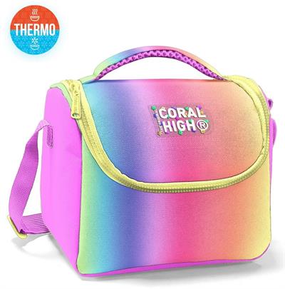 Coral High Thermo Beslenme Çantası - Kız Çocuk, Lacivert Mavi Çizgi Desenli 22768