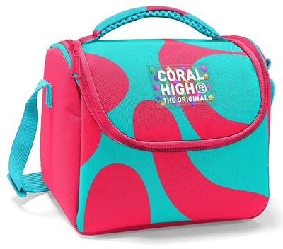 Coral High Thermo Beslenme Çantası - Kız Çocuk, Kırmızı Turkuaz Renkli Çizgili 22785
