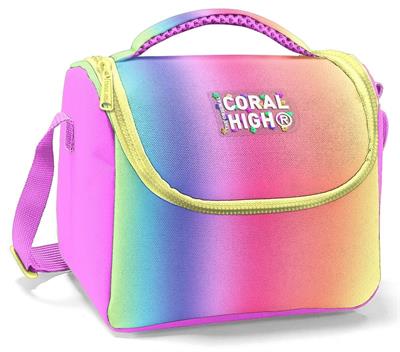 Coral High Thermo Beslenme Çantası - Kız Çocuk, Lacivert Mavi Çizgi Desenli 22768