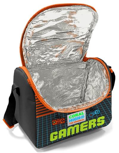 Coral High Turuncu Gamers Çekçek Okul Çantası Seti - Işıklı Tekerlekler - Erkek Çocuk