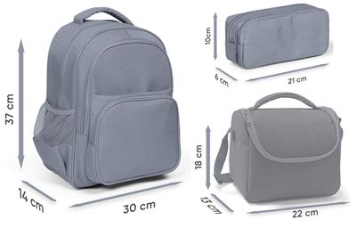 Coral High Üç Bölmeli Siyah Sarı Robot, Erkek Çocuk, İlkokul Üçlü Okul Çanta Seti