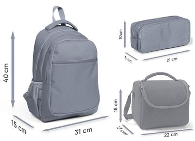 Coral High Üç Gözlü Kırmızı Yeşil Karpuz, Erkek Çocuk, İlkokul Üçlü Okul Çanta Seti