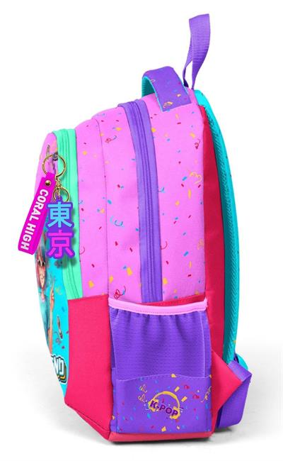 Coral High Üç Gözlü Kız Çocuk Pembe Turkuaz Dondurmalı Kız İlkokul ve Ortaokul Sırt Çantası