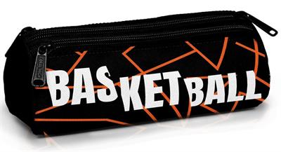 Coral High Üç Gözlü Okul Kalem Çantası - Erkek Çocuk - Siyah Beyaz Basketbol - 11166