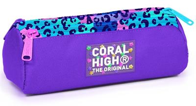 Coral High Üç Gözlü Okul Kalem Çantası - Kız Çocuk - Mor - 11161