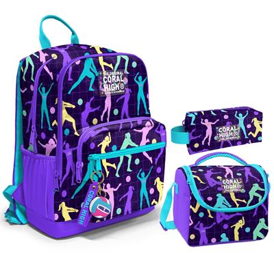 Coral High Üçlü İlk ve Ortaokul Okul Çanta Seti - Mor Voleybol - Kız Çocuk
