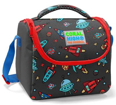 Coral High Uzay Baskılı Erkek Çocuk İlköğretim Okul Sırt Çantası ve Beslenme Çanta Seti