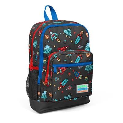 Coral High Uzay Baskılı Erkek Çocuk İlköğretim Okul Sırt Çantası ve Beslenme Çanta Seti