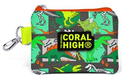 Coral High Yeşil Dinazorlar Bozuk Para Çantası - Erkek Çocuk