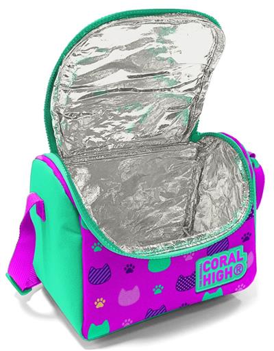 Coral High Yeşil Pembe Koala Baskılı Okul Beslenme Çantası - Kız Çocuk