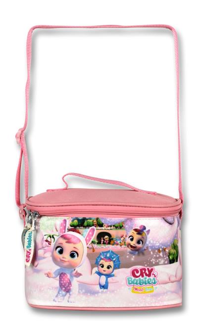 Cry Babies Tavşan Kulaklar Isı Yalıtımlı Beslenme Çantası Ve Kalemlik Seti - Pembe - Kız Çocuk