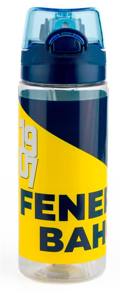 Fenerbahçe Arma Baskılı 500 ml Pipetli Çocuk Okul Matarası/Suluk - 25771