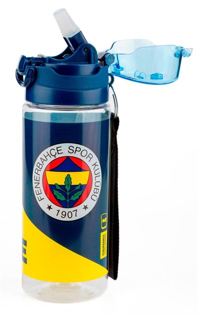 Fenerbahçe Arma Baskılı 500 ml Pipetli Çocuk Okul Matarası/Suluk - 25771