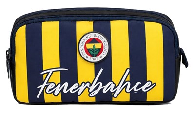 Fenerbahçe İki Gözlü Erkek Çocuk Fenerbahçe Yazılı Sarı - Lacivert Okul Kalem Çantası/Kalemlik - 26701