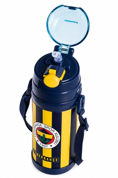 Fenerbahçe Sarı Lacivert Çobuklu 425 ml Çelik Matara