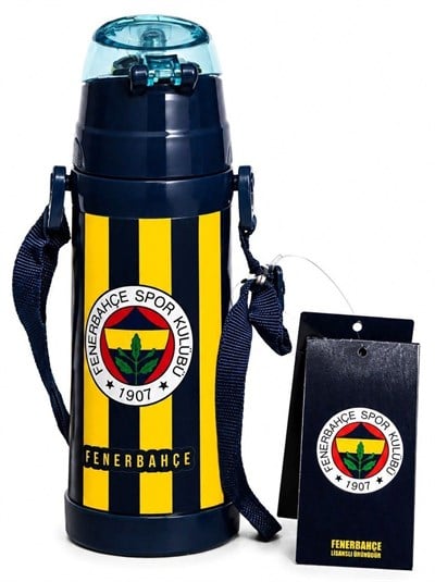 Fenerbahçe Sarı Lacivert Çobuklu 425 ml Çelik Matara