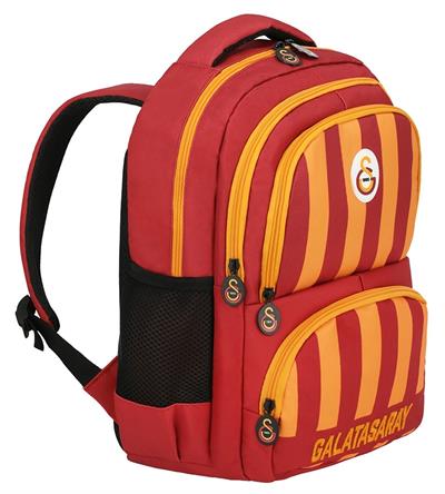 Galatasaray Nakışlı Sarı Kırmızı Çubuk Desenli Erkek Çocuk Okul ve Günlük Sırt Çantası - ME25539